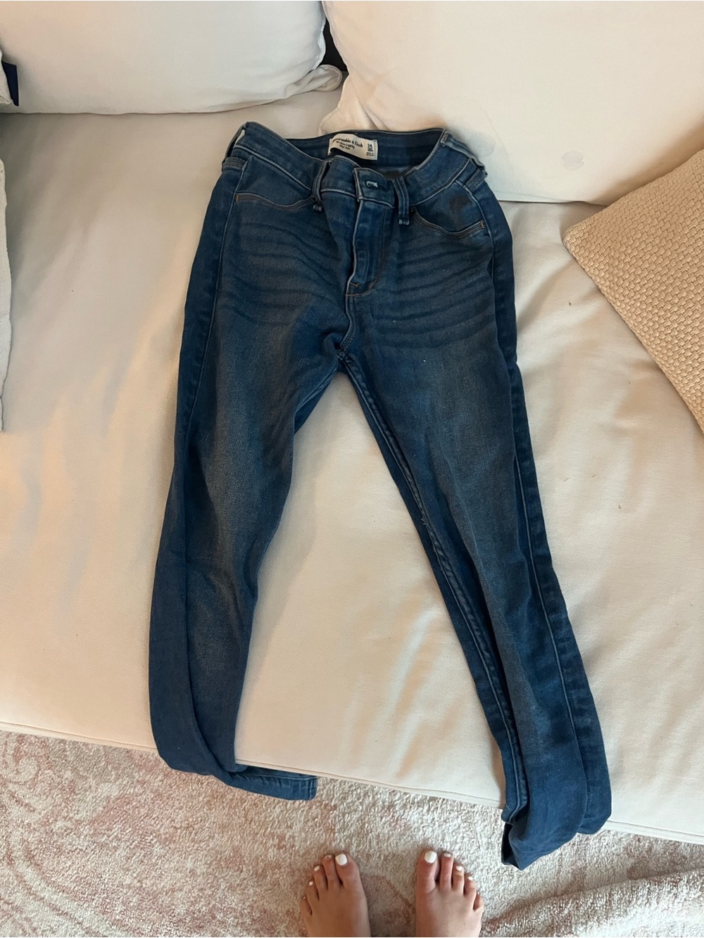 Abercrombie & Fitch Dark Blue Stretch Skinny Jeggings